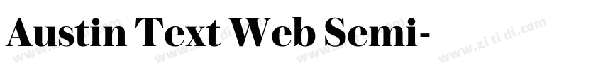 Austin Text Web Semi字体转换